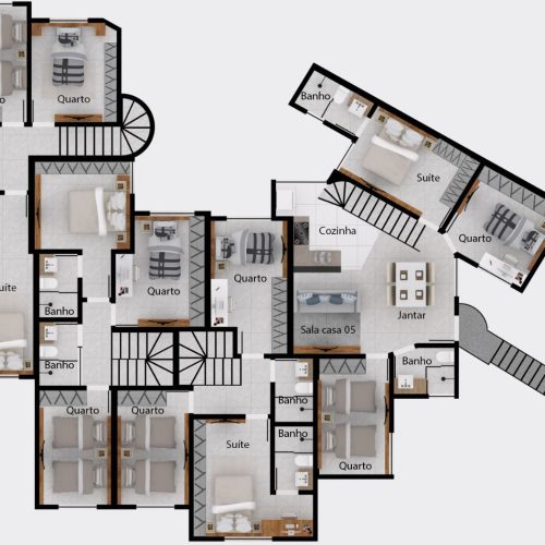 planta Residencial Cannes Xangri-la Contagem