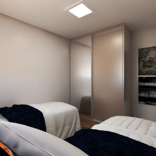 quarto 2-2 Residencial Retiro Granville Contagem