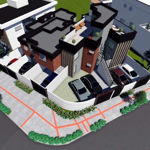 vista aerea 2 Residencial Cannes Xangri-la Contagem